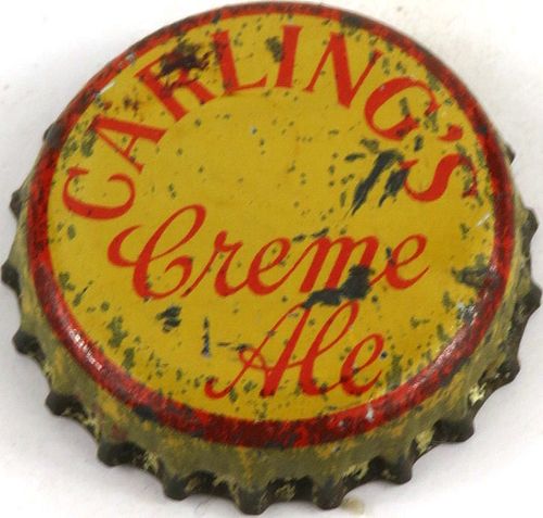 1936 Carling's Creme Ale Cork Backed Crown Cleveland Ohio