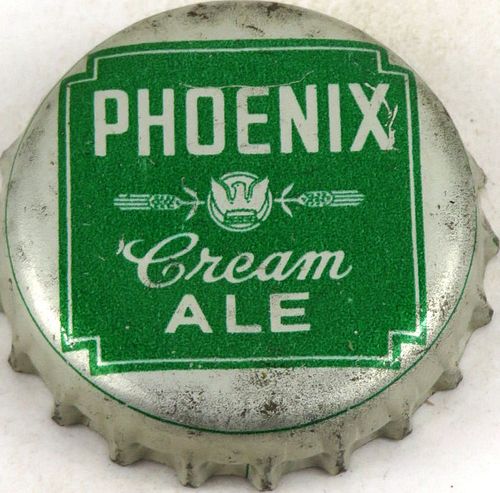 1957 Phoenix Cream Ale Cork Backed Crown Buffalo New York