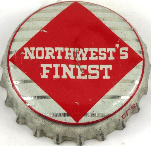 1957 Northwest's Finest Beer Cork Backed Crown Tacoma Washington