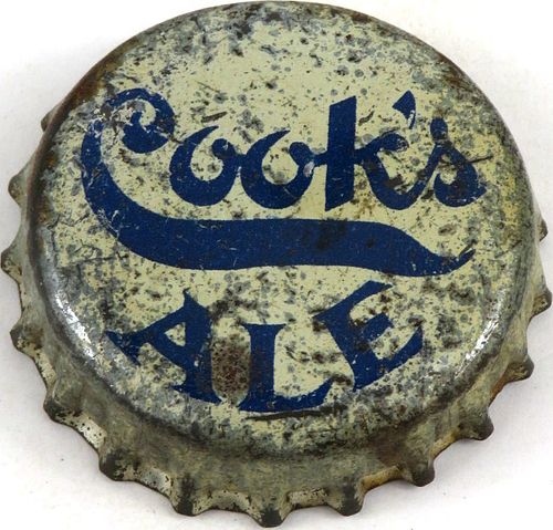 1933 Cook's Ale Cork Backed Crown Evansville Indiana