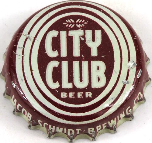 1951 City Club Beer Cork Backed Crown Saint Paul Minnesota