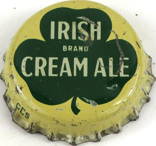1940 Beverwyck Irish Cream Ale Cork Backed Crown Albany New York