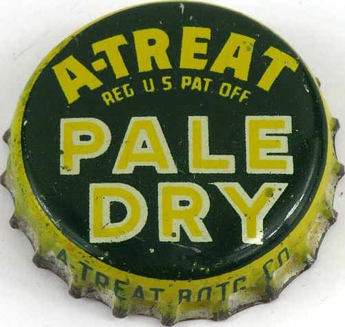 1951 A - Treat Pale Dry (Ginger Ale) Cork Backed Crown Allentown Pennsylvania