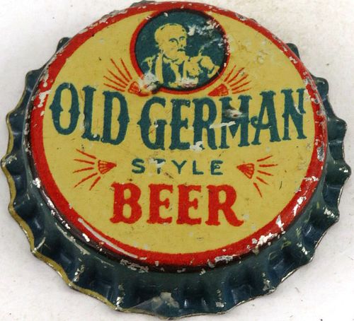 1933 Old German Beer Cork Backed Crown Cleveland Ohio