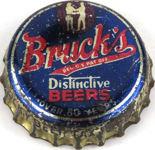 1936 Bruck's Distinctive Beer, KY 2.42Â¢ Tax Cork Backed Crown Cincinnati Ohio