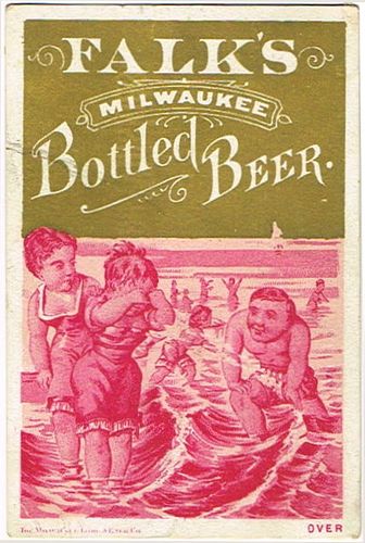 1878 S. C. Lang & Co. Trade Card (agents for Franz Falk) Falk's Milwaukee Bottled Beer Saint Louis, Missouri