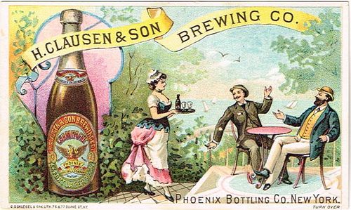 1885 H. Clausen & Son Brewing Co. (Lager Beer Brewery) Phoenix Bottling Co. New York, New York
