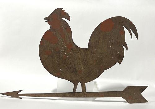 Sheet Iron Rooster Sign