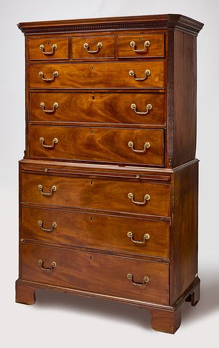 Two Part Georgian Chest