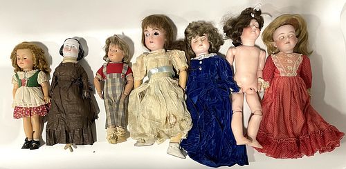 Lot of Seven Dolls