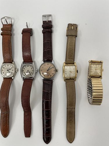 Five Vintage Men's Watches