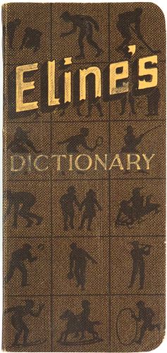 1923 Eline's Pocket Dictionary Jos. Schlitz, Milwaukee Wisconsin