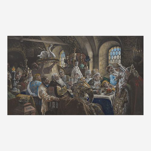After Konstantin Egorovich Makovsky (Russian, 1839?1915) A Boyar?s Wedding Feast