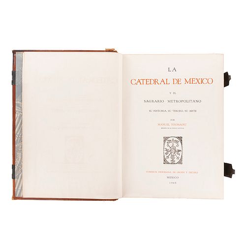 Toussaint, Manuel. La Catedral de México y el Sagrario Metropolitano. México, 1948. Edición de 1,100 ejemplares numerados, ejemplar 764