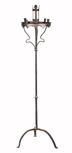 IRON CANDLE TORCHIERE
