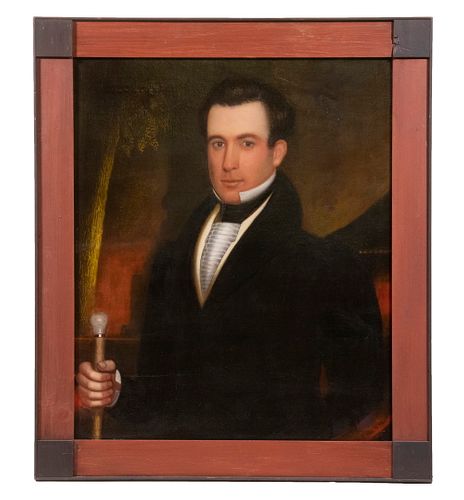 JOHN SAMUEL BLUNT (NH/MA, 1798-1835), ATTRIBUTED