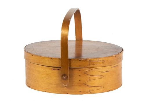 SHAKER OVAL LIDDED SEWING BOX