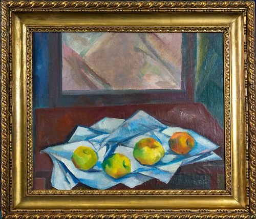 STILL LIFE WITH APPLES OIL PAINTING