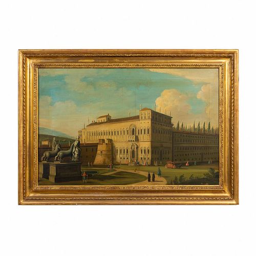 AFTER CANALETTO, VIEW OF QUIRINAL PALACE, ROME