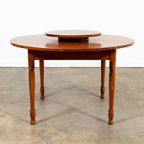 AMERICAN ROUND BREAKFAST TABLE WITH LAZY SUSAN