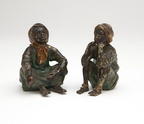 Two Vienna cold-painted bronze figures