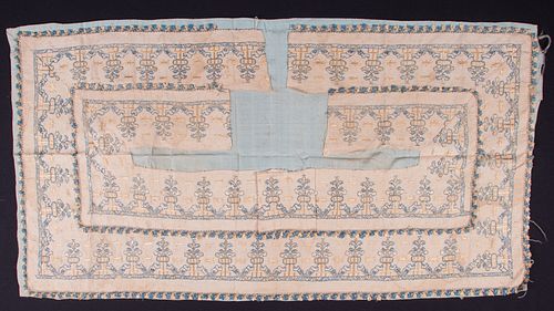 EMBROIDERED FURNISHING BORDER FRAGMENT, ITALY OR SPAIN, c. 1600