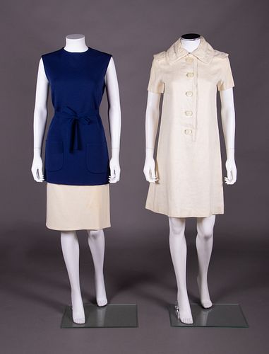 TWO DAY DRESSES, AMERICA, 1960s