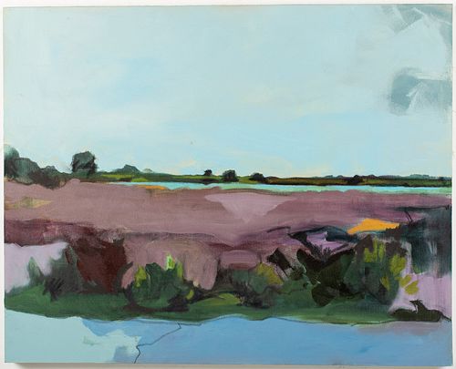 Katherine Sandoz, Marsh Scene, Oil on Canvas, 2005
