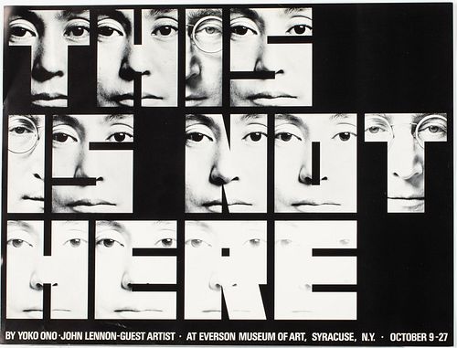 John Lennon & Yoko Ono Exhibition Poster & Catalogue