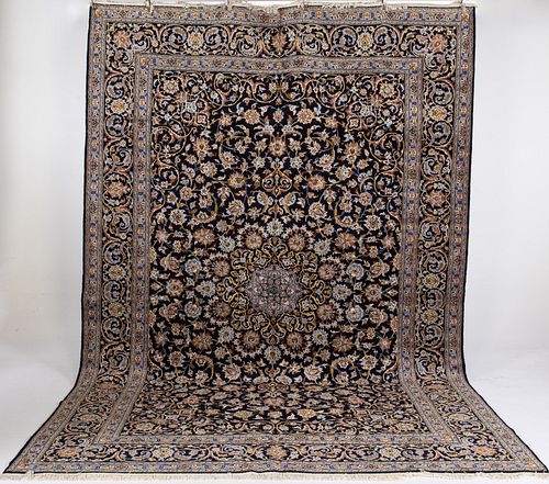 Signed Kashan Carpet
