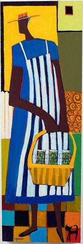 Mandy Johnson (NC, b. 1952), Bread & Butter, Acrylic