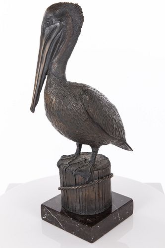 David H Turner (VA, b. 1961), Pelican, Bronze, 1985