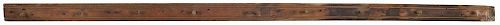 Pine peg board, 19th c., 87 1/2'' l.