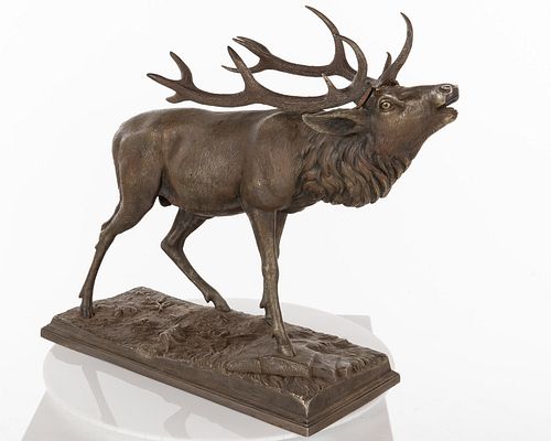Cast Iron Elk, 19th C