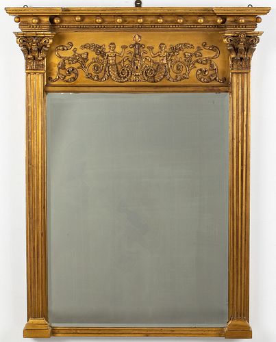 Regency Giltwood Pier Mirror, 19th Century