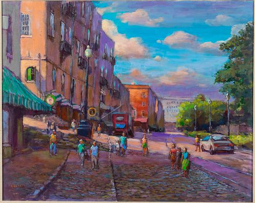 George Thompson, Late October River Street, O/C