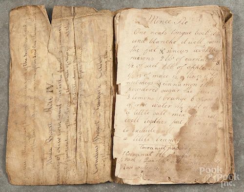 Albany, New York handwritten recipe book, ca. 1800, belonging to Alida Bogart (b. 1788)