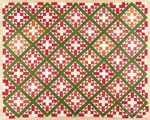 Pennsylvania patchwork friendship quilt, dated 1849, 84'' x 70''.