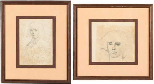 Paul Stone, Two Drawings of Male Figures