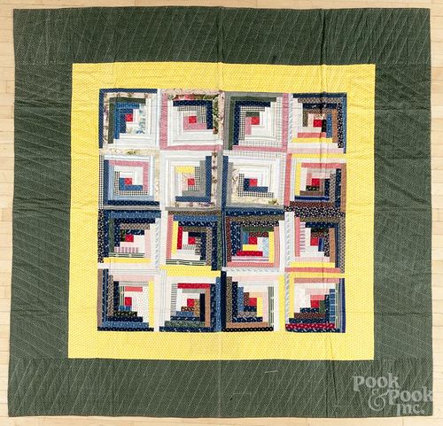 Pennsylvania patchwork quilt, early 20th c., 80'' x 80''.