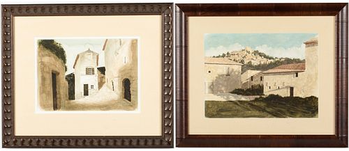 Adel, 2 Works of the South of France, Watercolor