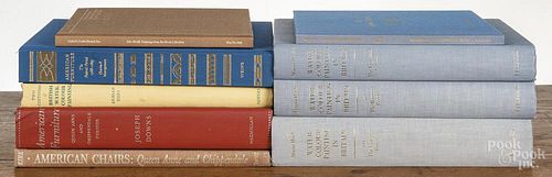 Antiques reference books, to include books about furniture and art.