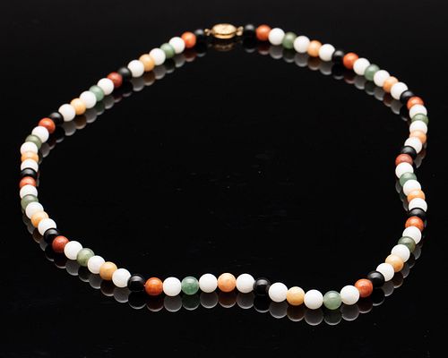 Multi Colored Jade Necklace