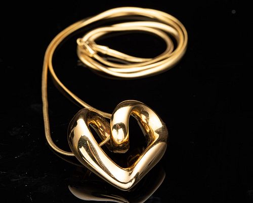 RCI 14K Gold Heart Pendant on Chain
