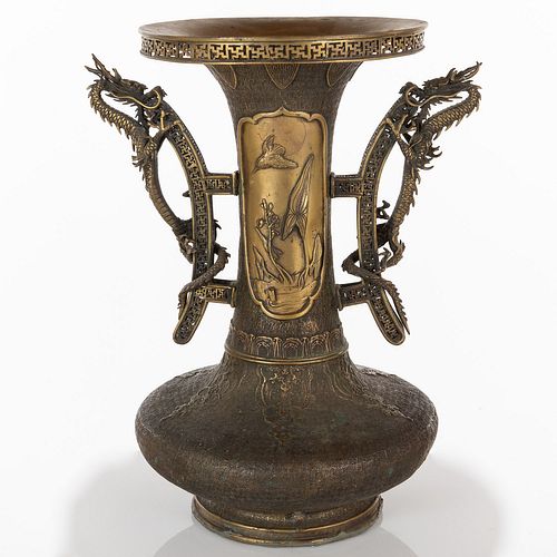 Japanese Bronze Vase, c. 1900