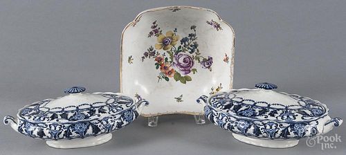 Meissen porcelain bowl, 20th c., 4'' h., 10'' dia.