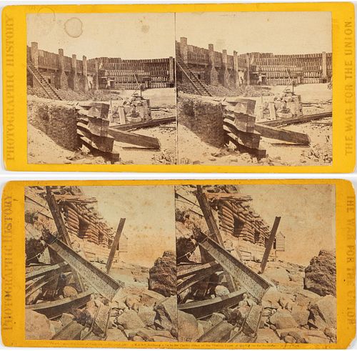 Two Civil War Stereoview Cards