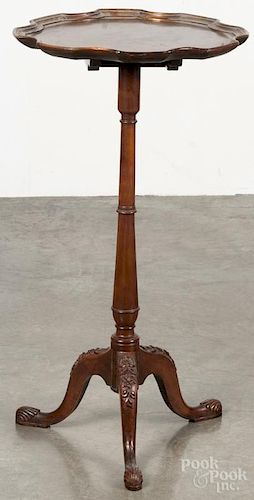 Chippendale style mahogany kettle stand, 30'' h., 16'' w.