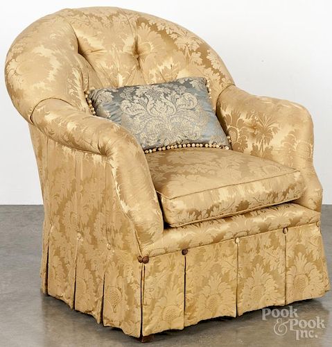 Kittinger upholstered armchair.