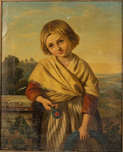 English School, Portrait of a Young Girl, 19th C